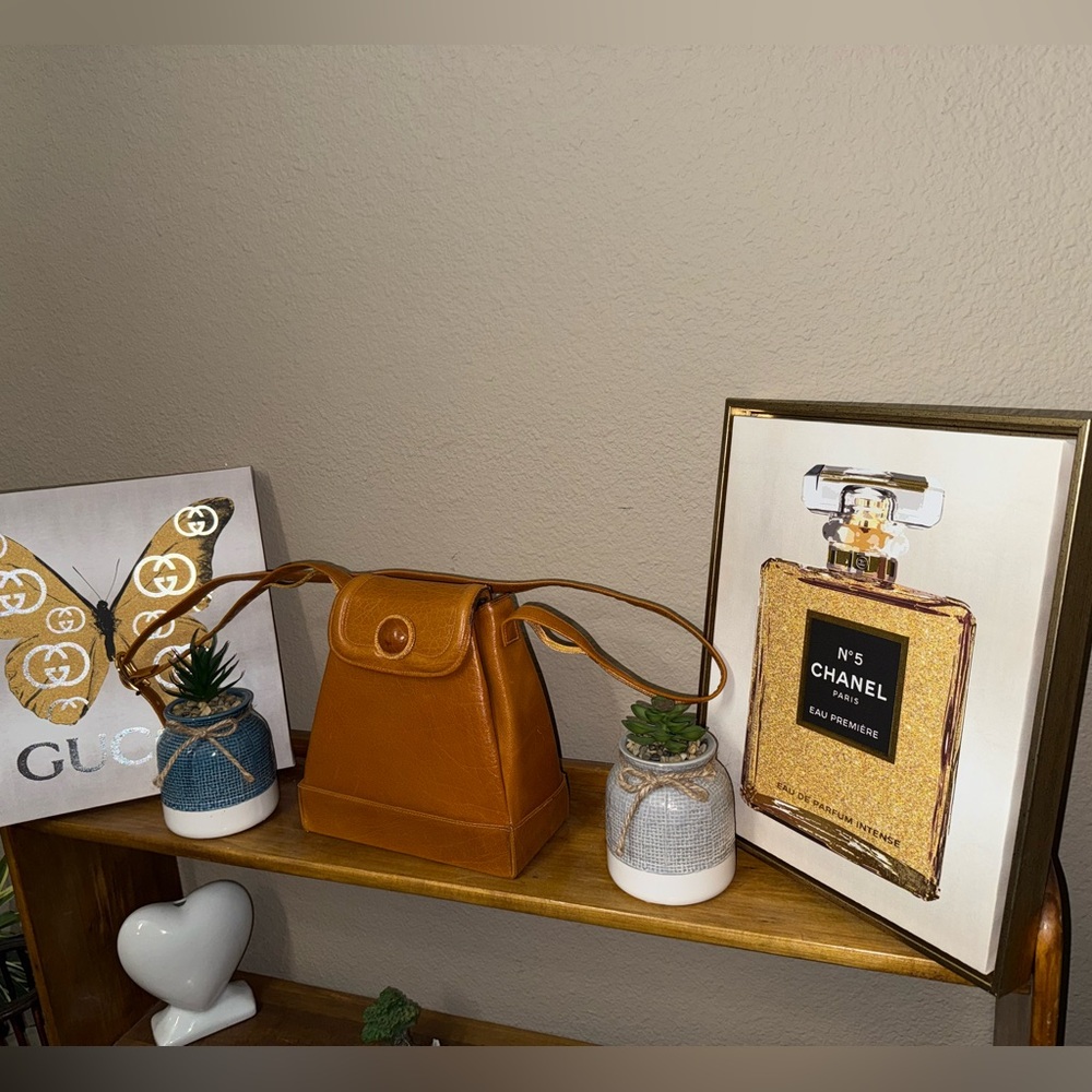 🧡Gorgeous Vintage Linda Allard for Ellen Tracy Leather Bag in Great Condition